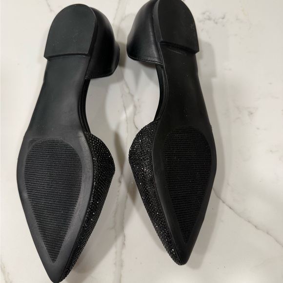 Steve Madden Black Rhinestone D’Orsay Flats - Picture 4 of 4